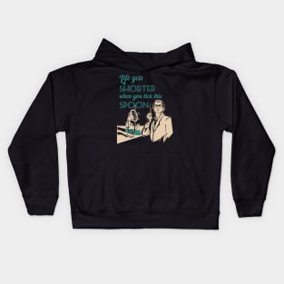 Life in the lab - Life gets shorter when you lick this spoon Kids Hoodie